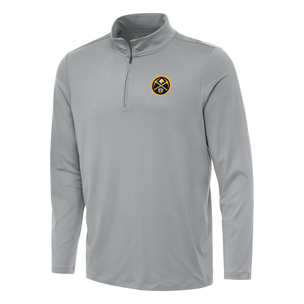 NBA - Denver Nuggets Antigua Reprocess Quarter-Zip Top - Gray
