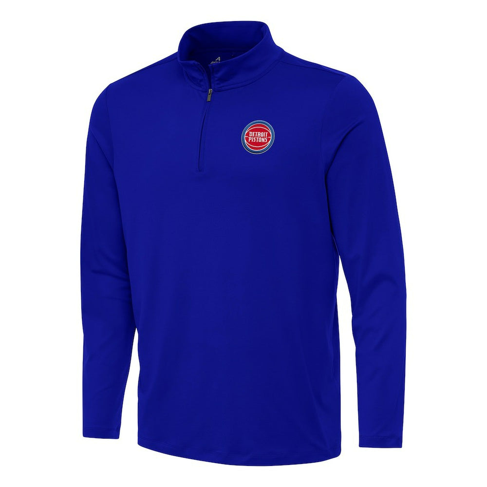 NBA - Detroit Pistons Antigua Reprocess Quarter-Zip Top - Blue