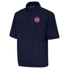 NBA - Detroit Pistons Antigua Brisk Quarter-Zip Windbreaker - Navy