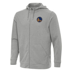 NBA - Golden State Warriors Antigua Effortless Full-Zip Hoodie Jacket - Heather Gray