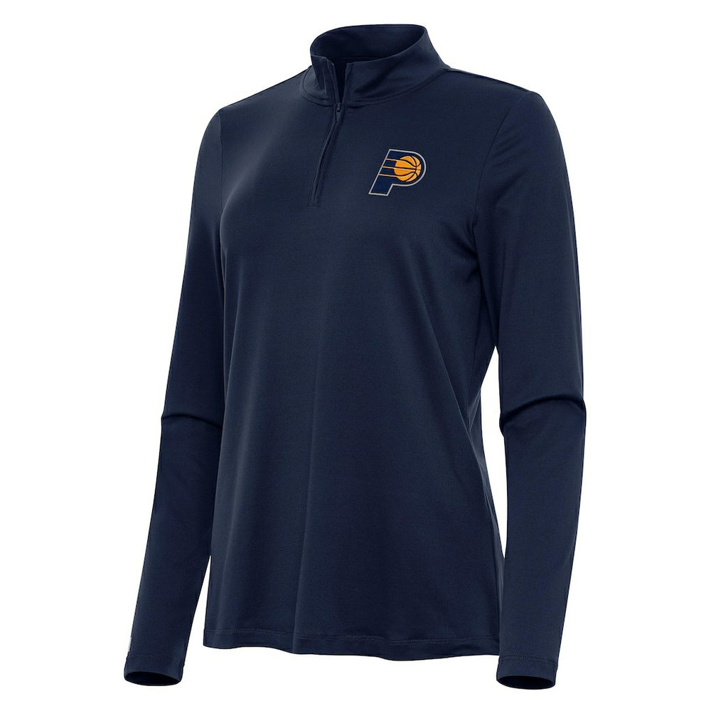 NBA - Indiana Pacers Antigua Women's Reprocess Quarter-Zip Top - Navy