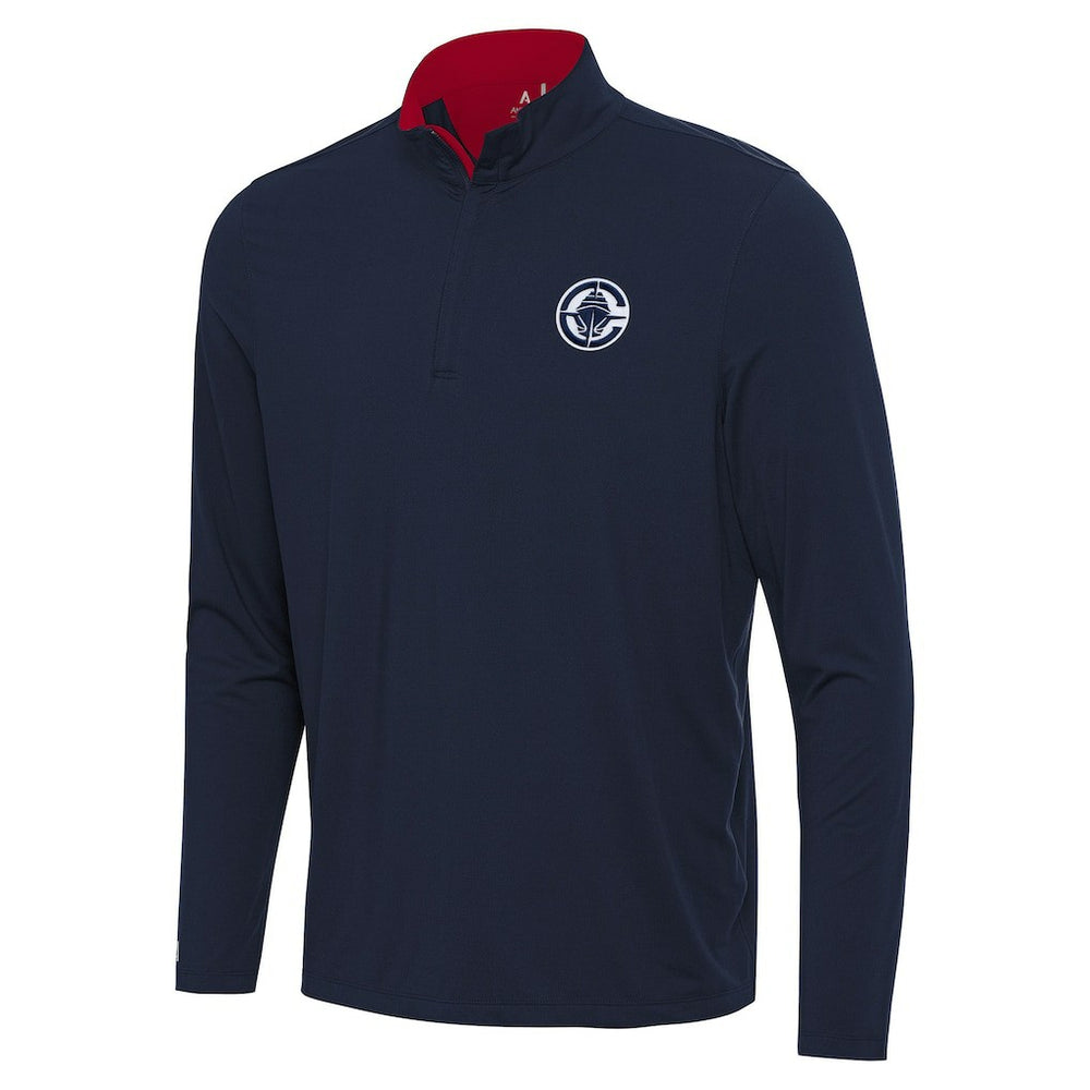 NBA - LA Clippers Antigua Content Quarter-Zip Top - Navy/Red