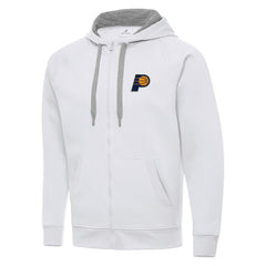 NBA - Indiana Pacers Antigua Big & Tall Victory Full-Zip Hoodie Jacket - White
