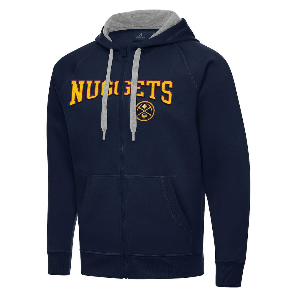 NBA - Denver Nuggets Antigua Big & Tall Victory Full-Zip Hoodie Jacket - Navy