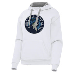 NBA - Minnesota Timberwolves Antigua Women's Victory Pullover Hoodie - White