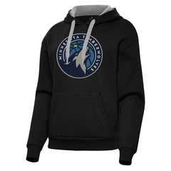 NBA - Minnesota Timberwolves Antigua Women's Victory Pullover Hoodie - Black