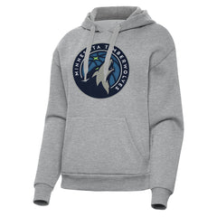 NBA - Minnesota Timberwolves Antigua Women's Victory Pullover Hoodie - Heather Gray
