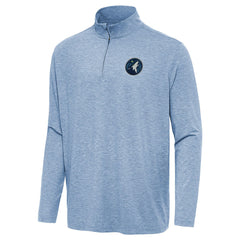 NBA - Minnesota Timberwolves Antigua Hunk Quarter-Zip Top - Heather Blue