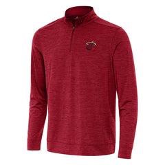 NBA - Miami Heat Antigua Bright Quarter-Zip Top - Cardinal