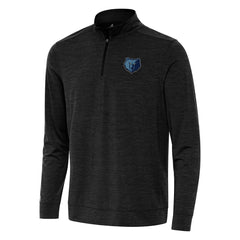 NBA - Memphis Grizzlies Antigua Bright Quarter-Zip Top - Heather Black