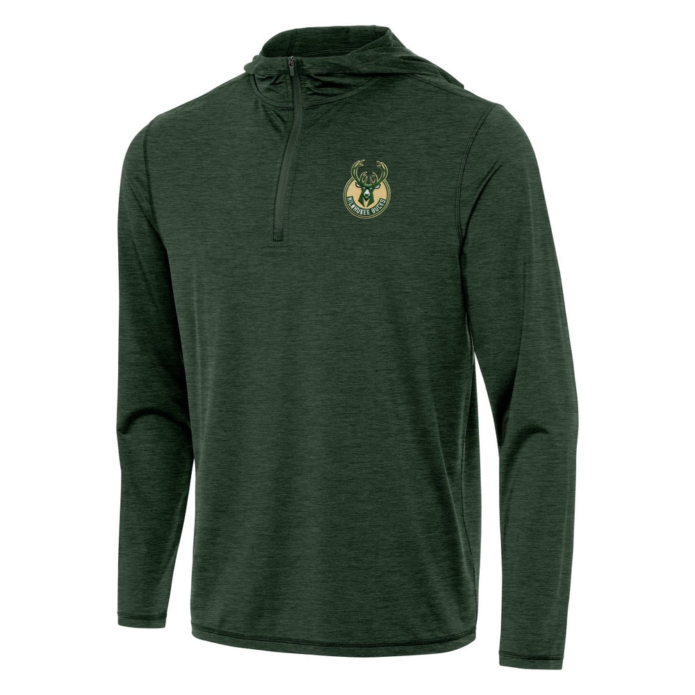 NBA - Milwaukee Bucks Antigua Tidy Quarter-Zip Hoodie - Hunter Green