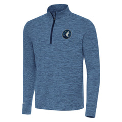 NBA - Minnesota Timberwolves Antigua Cause Quarter-Zip Top - Heather Navy