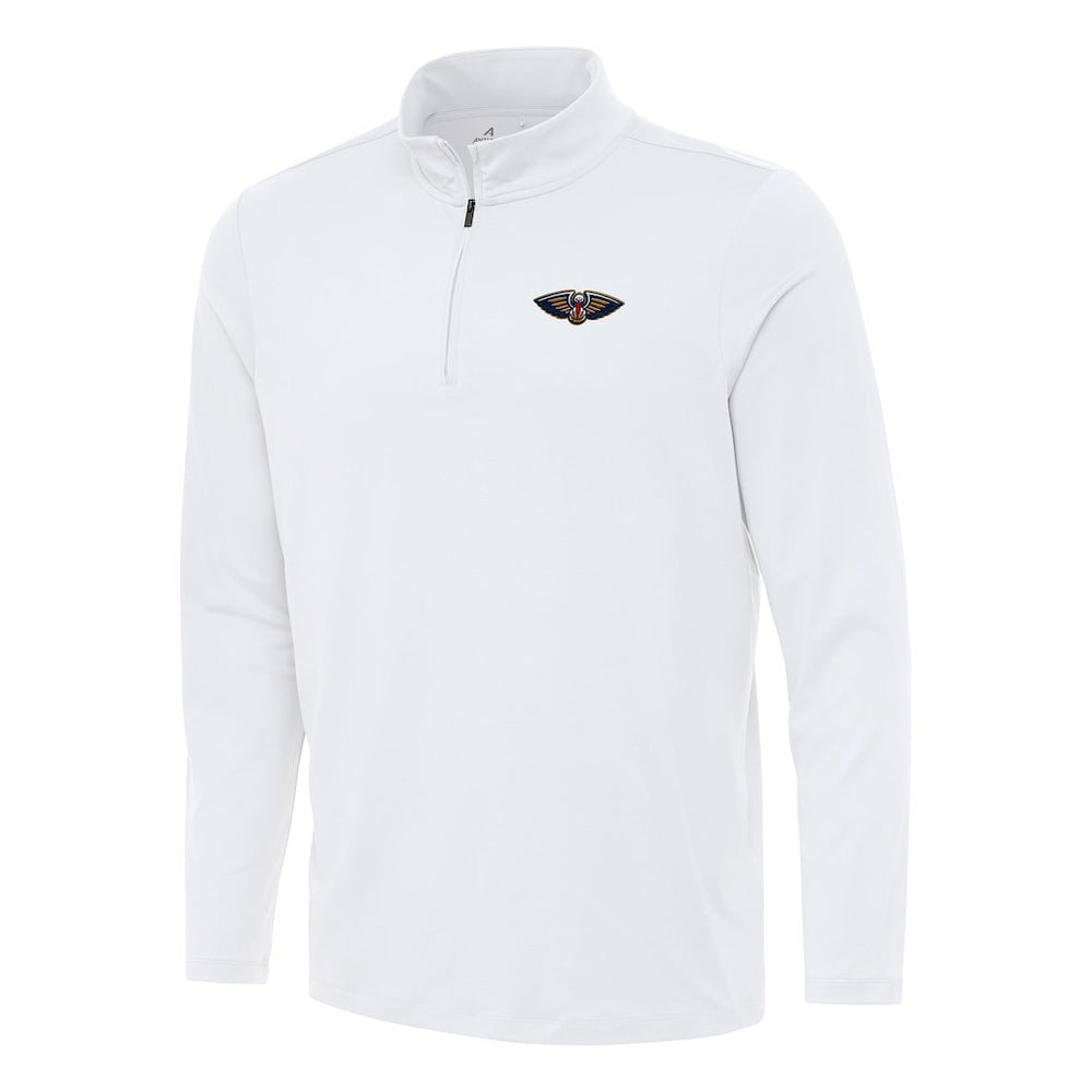 NBA - New Orleans Pelicans Antigua Reprocess Quarter-Zip Top - White