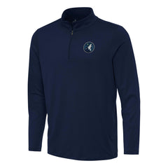 NBA - Minnesota Timberwolves Antigua Reprocess Quarter-Zip Top - Navy