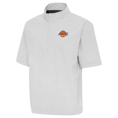 NBA - Los Angeles Lakers Antigua Brisk Quarter-Zip Windbreaker - Heather Gray