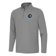 NBA - Minnesota Timberwolves Antigua Twine Quarter-Zip Top - Black