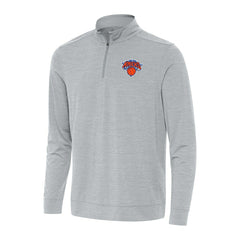 NBA - New York Knicks Antigua Bright Quarter-Zip Top - Heather Gray