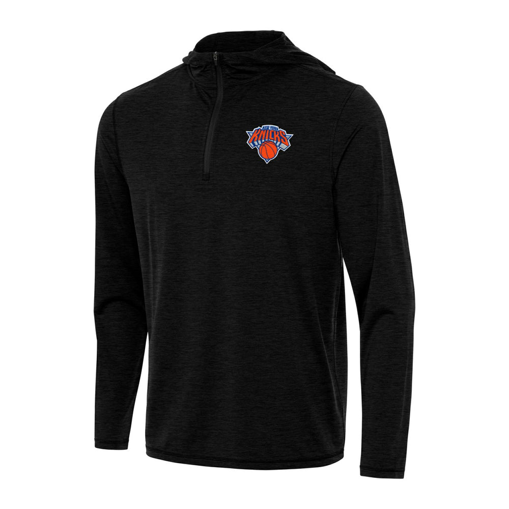 NBA - New York Knicks Antigua Tidy Quarter-Zip Hoodie - Heather Black