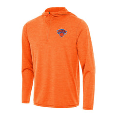 NBA - New York Knicks Antigua Tidy Quarter-Zip Hoodie - Heather Orange