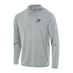 NBA - Oklahoma City Thunder Antigua Tidy Quarter-Zip Hoodie - Heather Gray