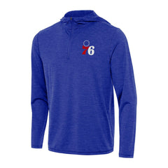 NBA - Philadelphia 76ers Antigua Tidy Quarter-Zip Hoodie - Heather Royal