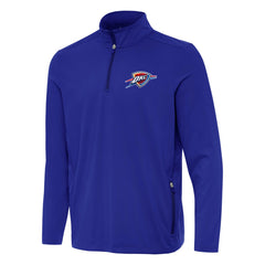 NBA - Oklahoma City Thunder Antigua Perilous Quarter-Zip Sweatshirt - Royal