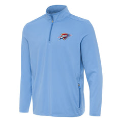 NBA - Oklahoma City Thunder Antigua Perilous Quarter-Zip Sweatshirt - Powder Blue