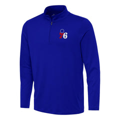NBA - Philadelphia 76ers Antigua Reprocess Quarter-Zip Top - Royal