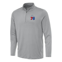 NBA - Philadelphia 76ers Antigua Reprocess Quarter-Zip Top - Gray