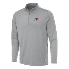 NBA - Oklahoma City Thunder Antigua Reprocess Quarter-Zip Top - Gray