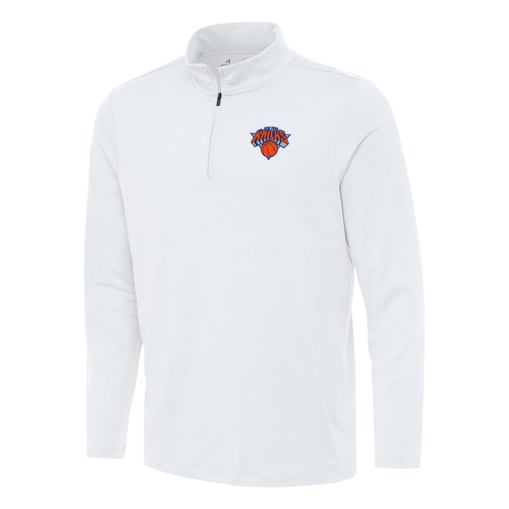 NBA - New York Knicks Antigua Reprocess Quarter-Zip Top - White