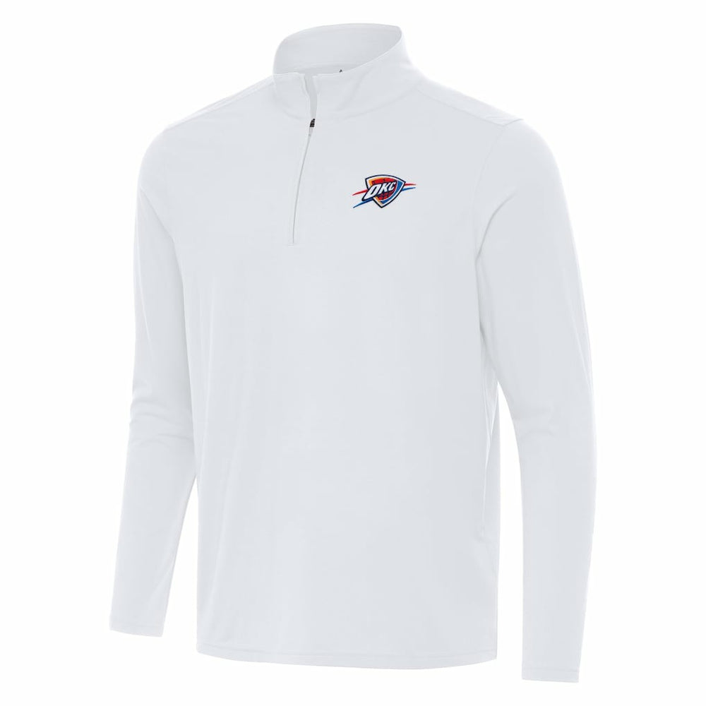 NBA - Oklahoma City Thunder Antigua Intent Quarter-Zip Top - White