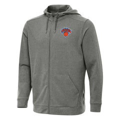 NBA - New York Knicks Antigua Effortless Full-Zip Hoodie Jacket - Heather Charcoal