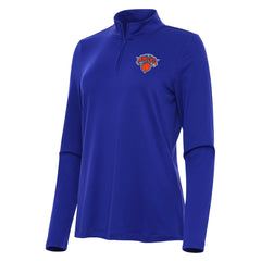 NBA - New York Knicks Antigua Women's Reprocess Quarter-Zip Top - Blue