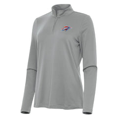 NBA - Oklahoma City Thunder Antigua Women's Reprocess Quarter-Zip Top - Gray