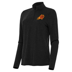 NBA - Phoenix Suns Antigua Women's Bright Quarter-Zip Top - Heather Black