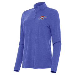 NBA - Oklahoma City Thunder Antigua Women's Bright Quarter-Zip Top - Heather Royal