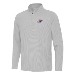 NBA - Oklahoma City Thunder Antigua Twine Quarter-Zip Top - Gray