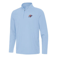NBA - Oklahoma City Thunder Antigua Twine Quarter-Zip Top - Powder Blue