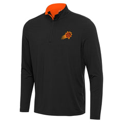 NBA - Phoenix Suns Antigua Content Quarter-Zip Top - Black/Orange