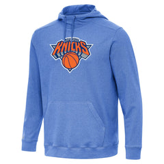 NBA - New York Knicks Antigua Cloud Pullover Hoodie - Heather Blue