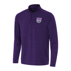 NBA - Sacramento Kings Antigua Bright Quarter-Zip Top - Heather Purple