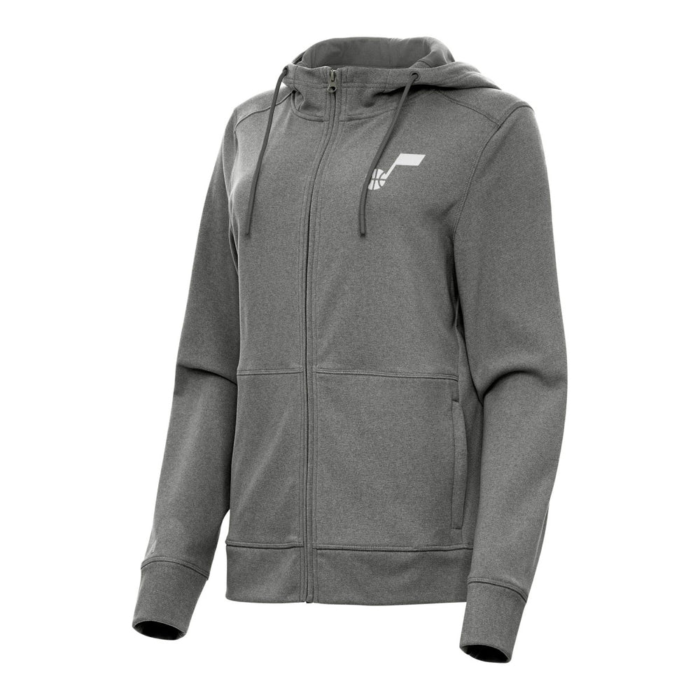 NBA - Utah Jazz Antigua Women's Seeker Full-Zip Hoodie Jacket - Heather Charcoal