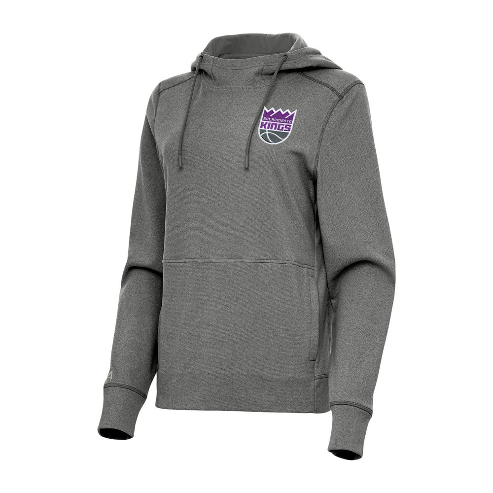 NBA - Sacramento Kings Antigua Women's Justice Pullover Hoodie - Heather Charcoal