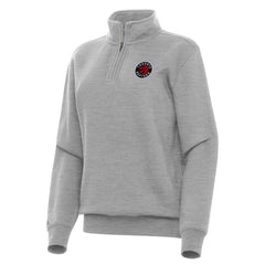 NBA - Toronto Raptors Antigua Women's Victory Quarter-Zip Sweatshirt - Heather Gray