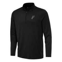 NBA - San Antonio Spurs Antigua Reprocess Quarter-Zip Top - Black