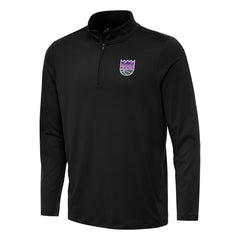 NBA - Sacramento Kings Antigua Reprocess Quarter-Zip Top - Black