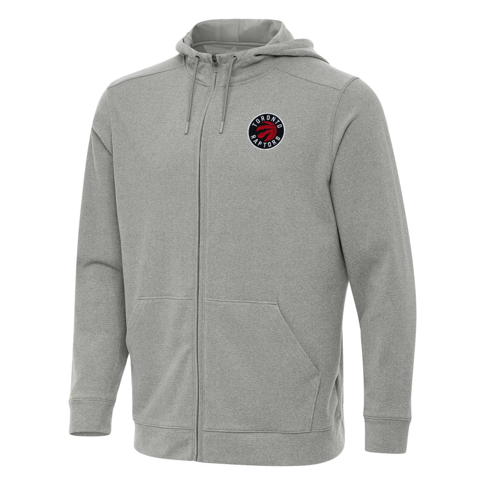 NBA - Toronto Raptors Antigua Effortless Full-Zip Hoodie Jacket - Heather Gray