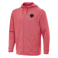 NBA - Toronto Raptors Antigua Effortless Full-Zip Hoodie Jacket - Heather Red