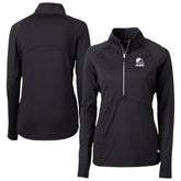 Cleveland Browns Cutter & Buck Women's Adapt Eco Knit Stretch Recycled Half-Zip Pullover Top Black - NFL